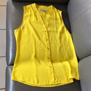 Yellow Chiffon Top